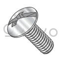 10-32X1/2  Combo Slot/Phil Full contour Truss Head Machine Screw Full Thread 18 8 S/ Steel