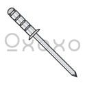 3/16X.335-.650  Steel Fix Countersunk Rivet Zinc