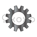 #10  External Tooth Lock Washer 18 8 Stainless Steel Black Oxide and Oil