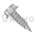 10-16X3/4  Slot Ind Hexwasher 1/4" Across Flats F/T Self Piercing Scr 18 8 Stainless Steel