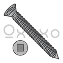 6-18X2 1/4  Square Drive Trim Head Drywall Screw Fine Thread Black Phosphate