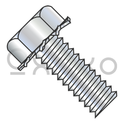 1/4-20X3/4  Unslot Indent Hex Head 7/16 AF External Sems Machine Screw Full Thread Zinc And