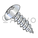 8-18X3  Phill Full Contour Truss Self Tapping Screw Type AB Fully Thread Zinc & Bake