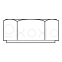 1/4-20  Hex Nut Nylon