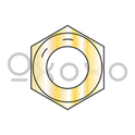 1/4-28  Fine Thread Finished Hex Nut Grade 8 Zinc Yellow
