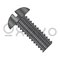 6-32X3/8  Slotted Round Machine Screw Fully Threaded Black Oxide