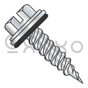 10X1 1/2  Slot Indent Hex Washer 5/16 A/F Bonded Neo Epdm Washer F/T Self Piercing Zinc