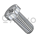 10-32X1  Phillips Indented Hex Head Machine Screw Fully Threaded Zinc