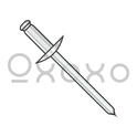 3/16X.50-.62  Large Flange Stainless Steel Rivet With Steel Mandrel