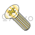 1/4-20X1  Phillips Flat Machine Screw Fully Threaded Zinc Yellow