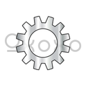 1/4  Military External Tooth Lock Washer DFAR 410 Stainless Hardened and Passivate