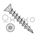 6X1  6 Lobe Flat Nibs Deck Screw Type 17 Full Thread Zinc Bake 1,000HR Salt Spray