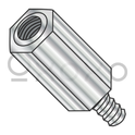 8-32X1/2  One Quarter Hex Male Female Standoff Brass Nickel