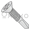 12-24X2 1/4  Phil Flat Full Thrd Self Drill Machine Scr Thrd #4 Pt ZincBake 1000hr Salt Spray